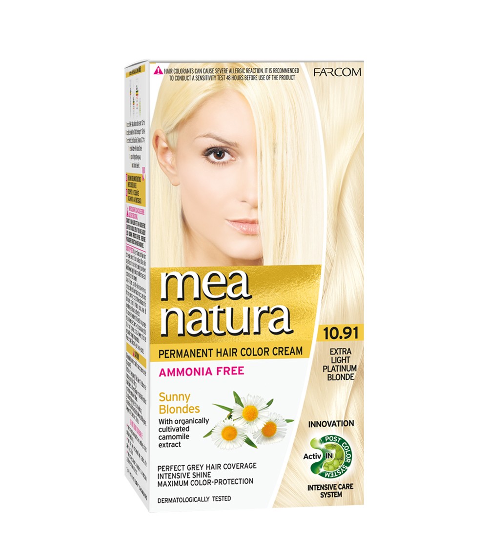 Permanent Hair Color Cream Ammonia Free 10.91- Extra Light Platinum Blonde