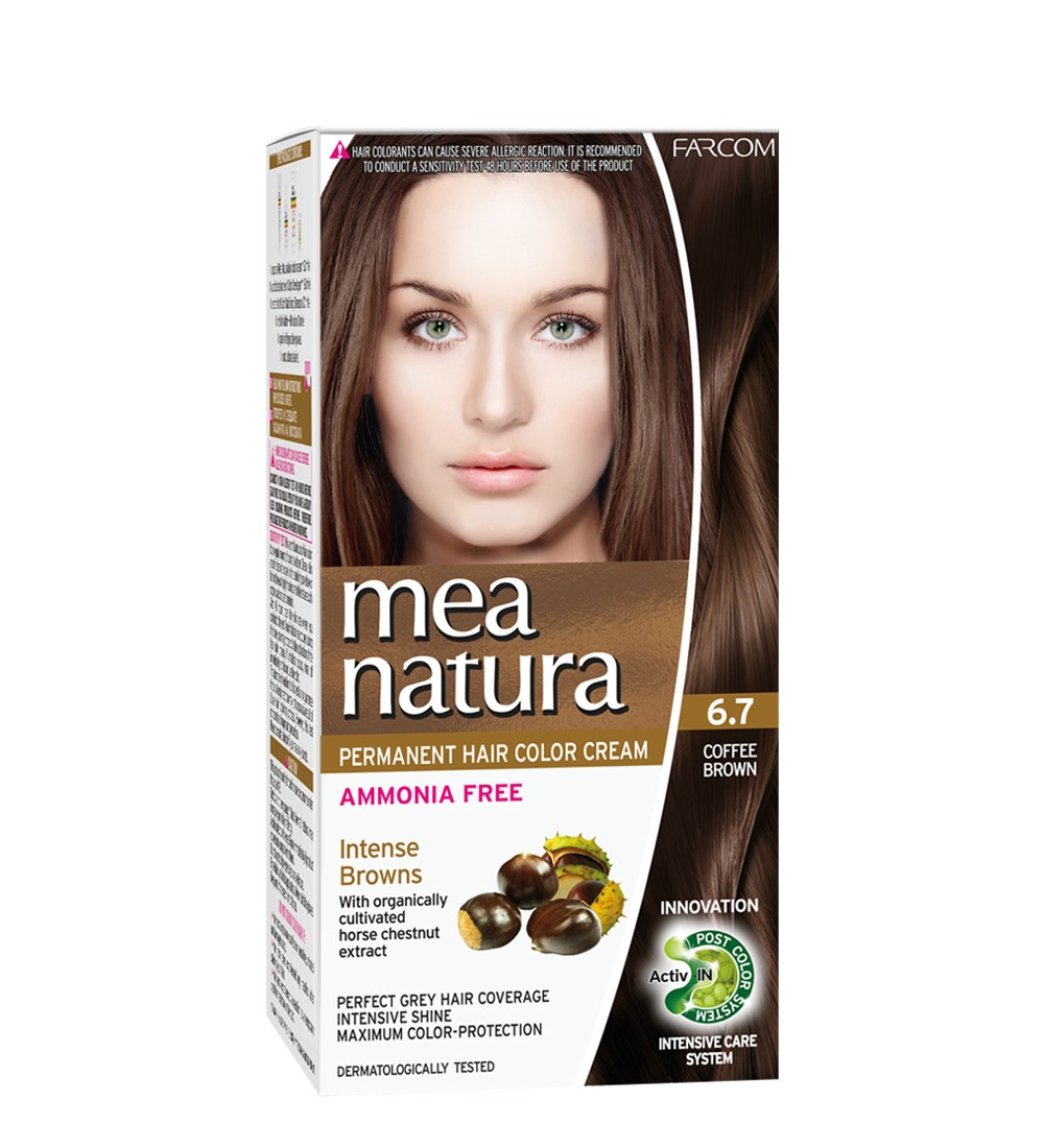 Permanent Hair Color Cream Ammonia Free  6.7- Brown