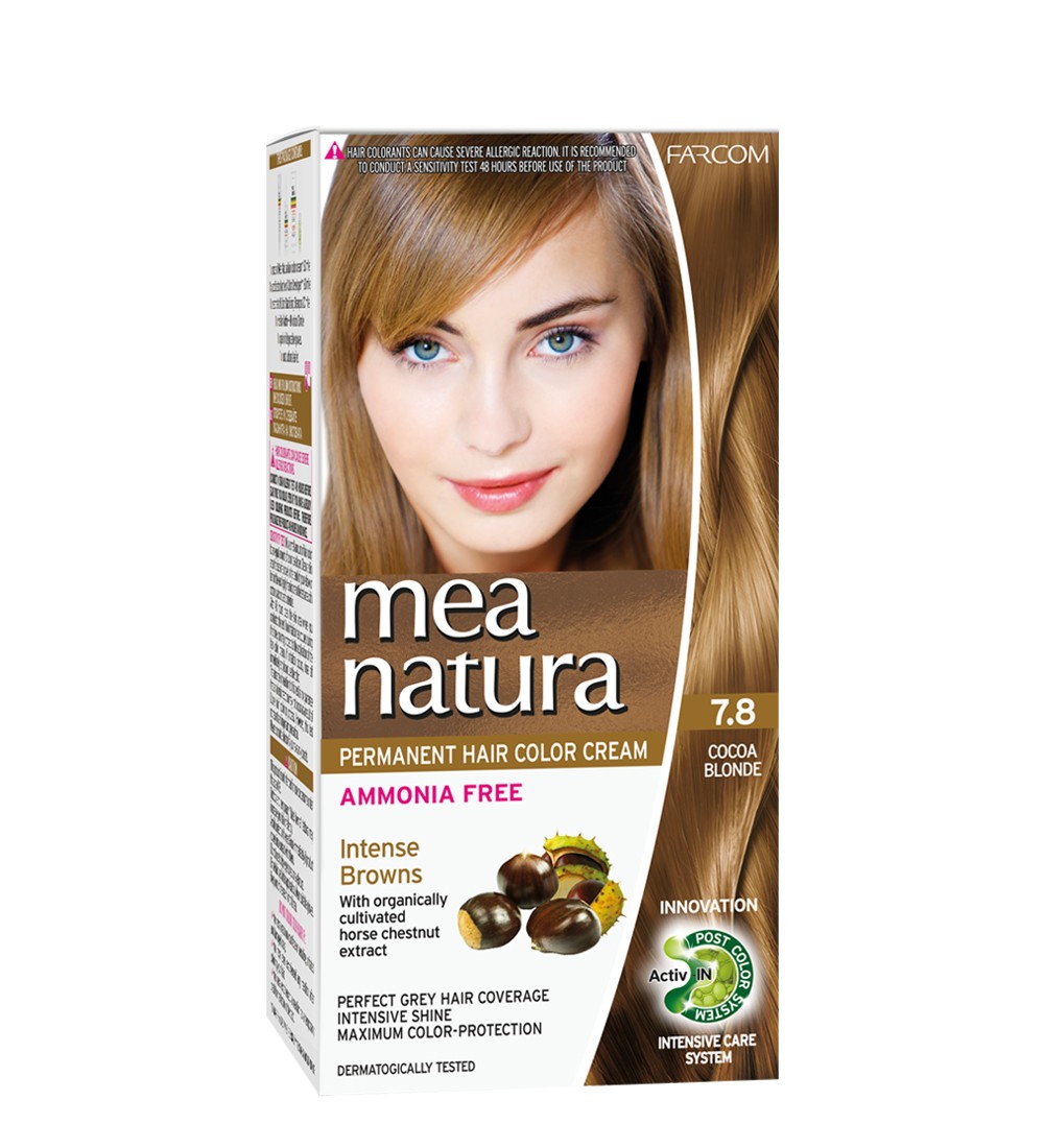 Permanent Hair Color Cream Ammonia Free 7.8- Cocoa Blonde